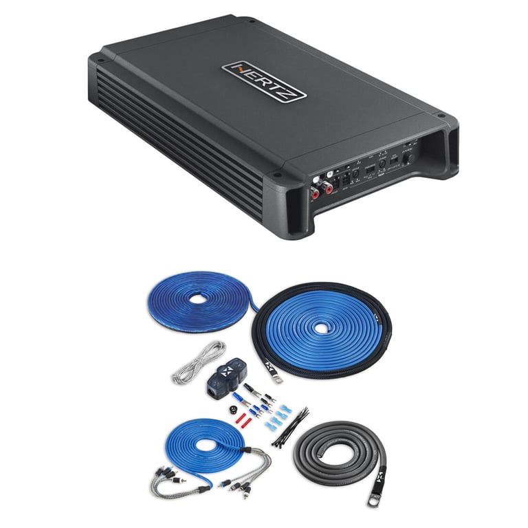 Hertz HCP4DK with NVX 8 Gauge Amp Kit Image 1