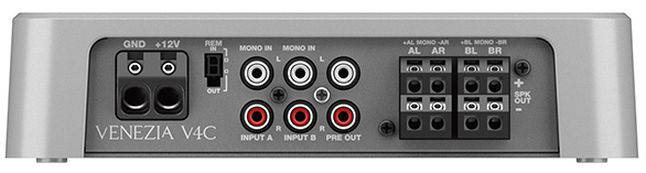 Hertz Venezia V4 Compact with NVX 4 Gauge Amp Kit Image 4