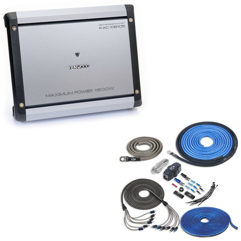 Kenwood KAC-D8105 with NVX 4 Gauge Amp Kit Image 1