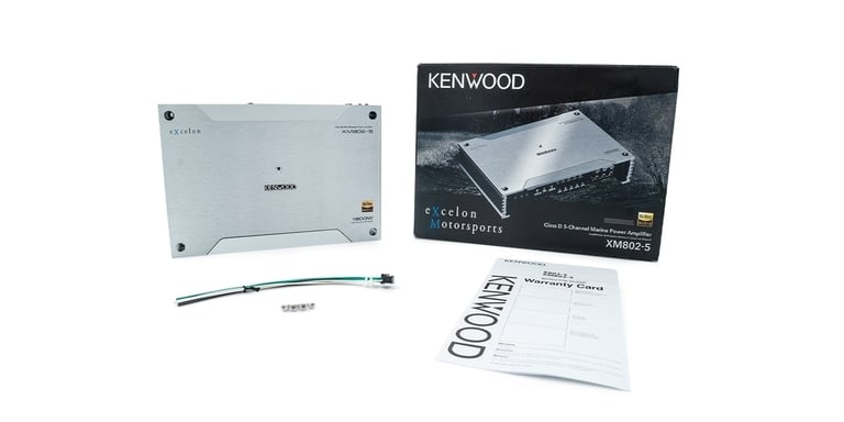 Kenwood eXcelon XM802-5 with NVX 4 Gauge Amp Kit Image 11
