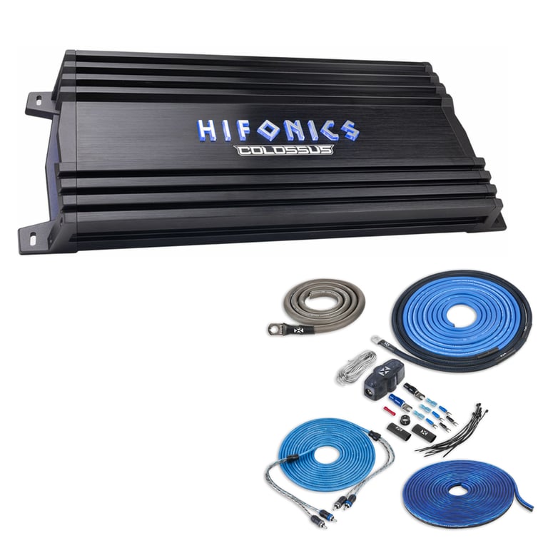 Hifonics HCC-4200.1D with NVX 4 Gauge Amp Kit Image 1