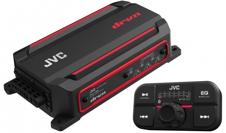 JVC KS-DR2104DBT with NVX 8 Gauge Amp Kit Image 2