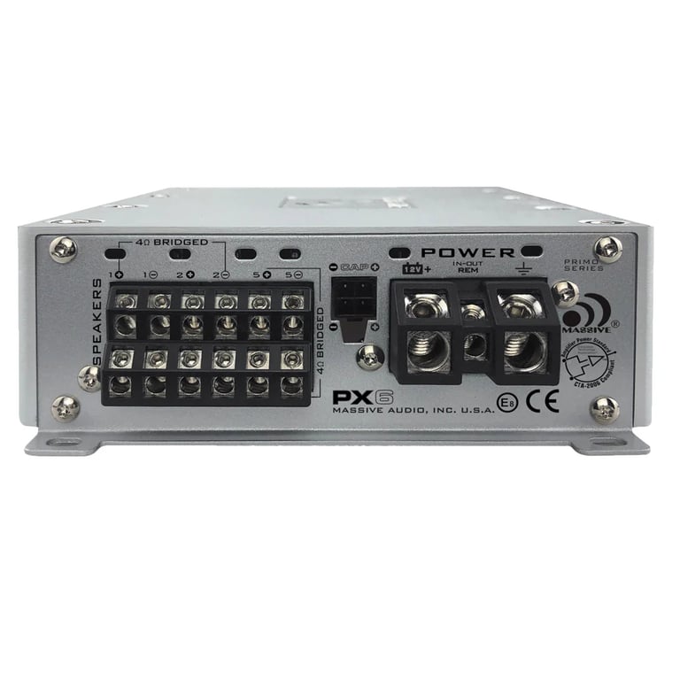 Massive Audio PX6 with NVX 8 Gauge Amp Kit Image 5