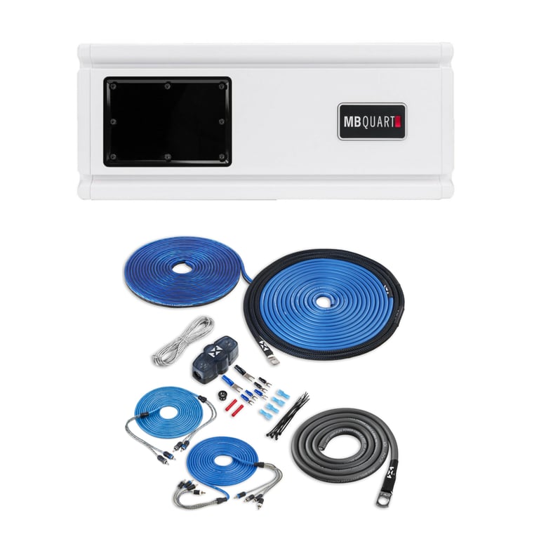 MB Quart NA3-600.6 with NVX 8 Gauge Amp Kit Image 1