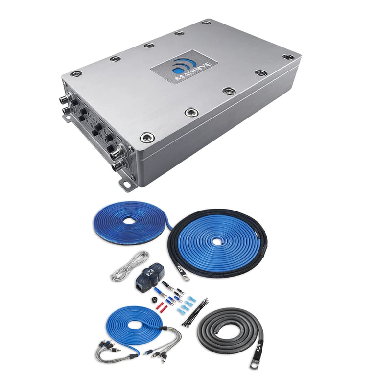 Massive Audio PX4S with NVX 8 Gauge Amp Kit Image 1