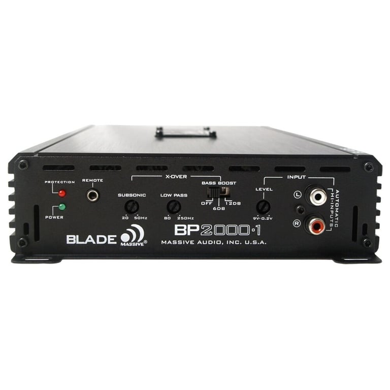Massive Audio BP2000.1 v2 with NVX 4 Gauge Amp Kit Image 4