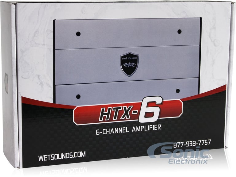 Wet Sounds HTX-6 with NVX 4 Gauge Amp Kit Image 9