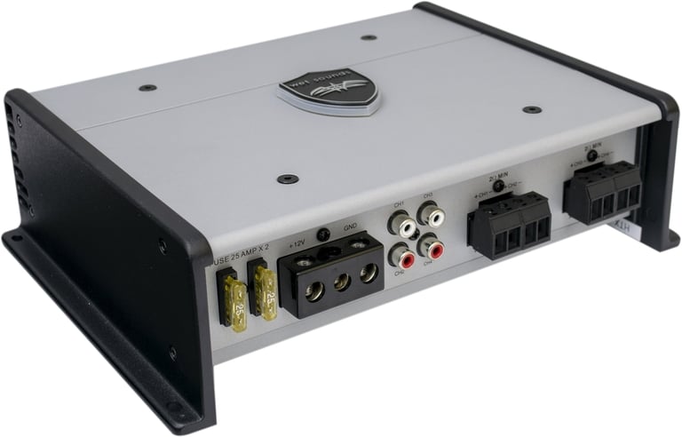 Wet Sounds HTX-4 with NVX 4 Gauge Amp Kit Image 5