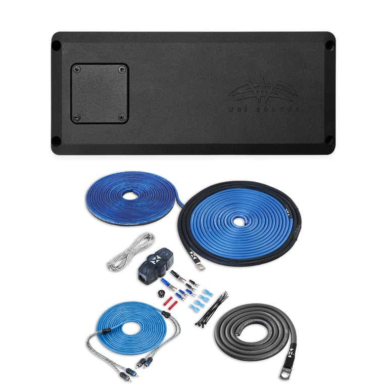 Wet Sounds STX Micro 1 with NVX 8 Gauge Amp Kit Image 1