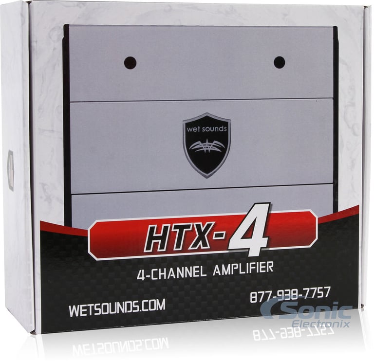 Wet Sounds HTX-4 with NVX 4 Gauge Amp Kit Image 9