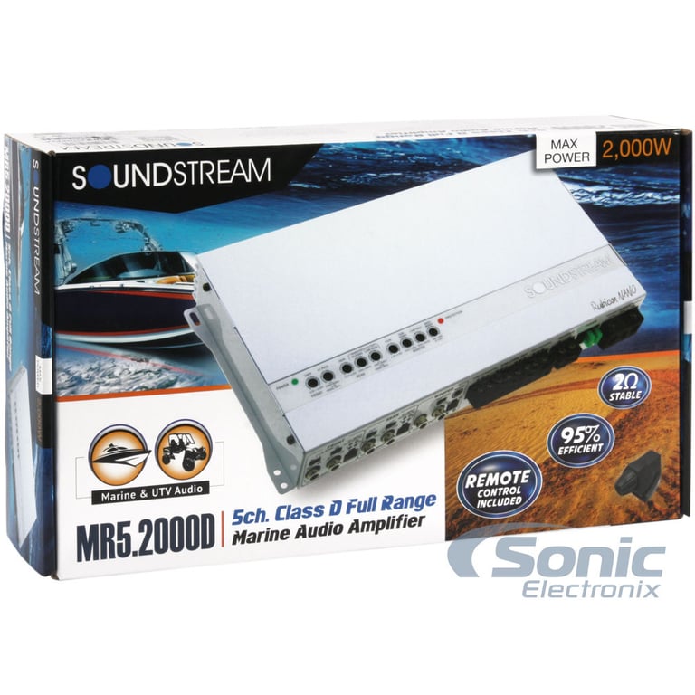 Soundstream MR5.2000D with NVX 4 Gauge Amp Kit Image 5