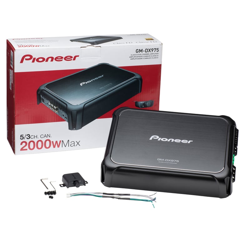 Pioneer GM-DX975 with NVX 4 Gauge Amp Kit Image 6