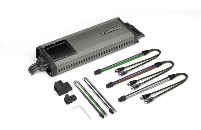 Rockford Fosgate M5-1500X5 with NVX 4 Gauge Amp Kit Image 7