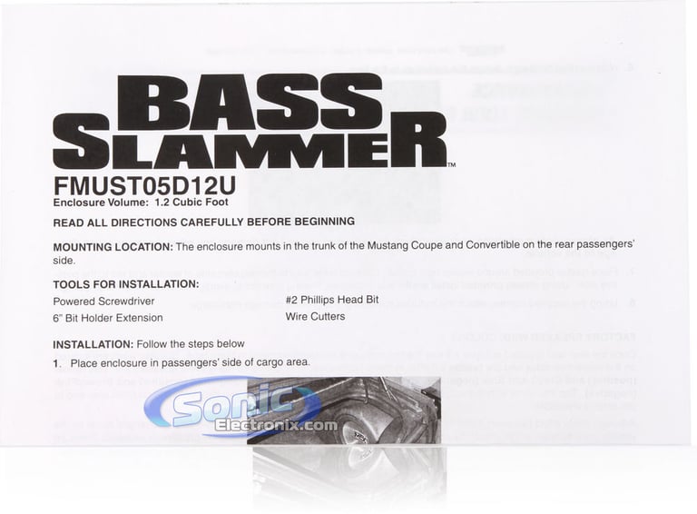 MTX Audio Thunderform FMUST05BK12U (Black, Unloaded) Image 8