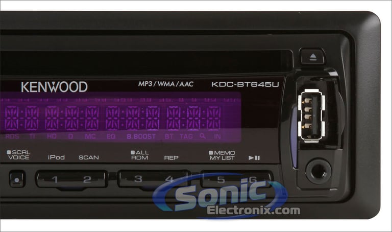 Kenwood KDC-BT645U w/ Auxiliary Cable, iPod Cable, and ASWC Image 7