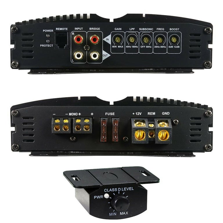 American Bass XFL DC 2000 with Belva 4 Gauge Amp Kit Image 3