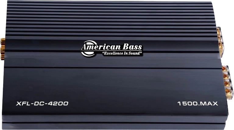 American Bass XFL DC 4200 with Belva 8 Gauge Amp Kit Image 2