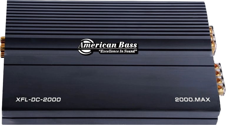 American Bass XFL DC 2000 with Belva 4 Gauge Amp Kit Image 2