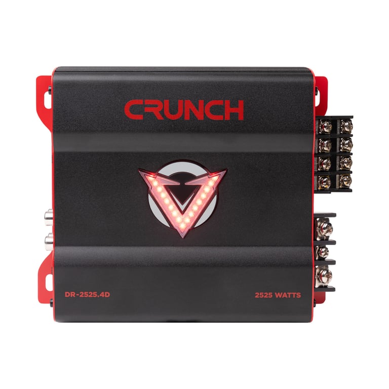 Crunch DR-2525.4D with Belva 4 Gauge Amp Kit Image 4