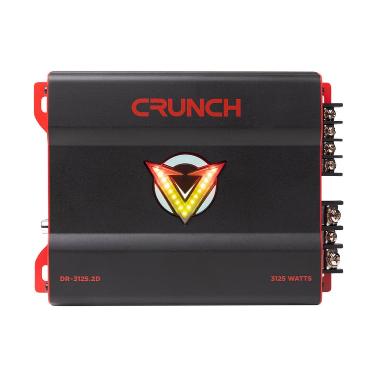 Crunch DR-3125.2D with Belva 4 Gauge Amp Kit Image 3
