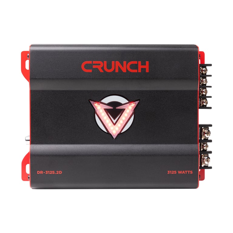 Crunch DR-3125.2D with Belva 4 Gauge Amp Kit Image 4