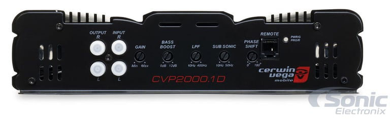 Cerwin Vega CVP2000.1D with Belva 4 Gauge Amp Kit Image 3