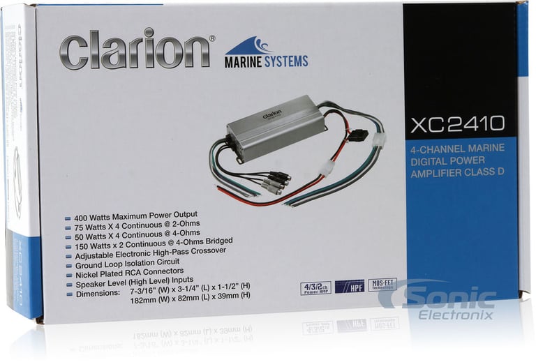 Clarion XC2410 with Belva 8 Gauge Amp Kit Image 6