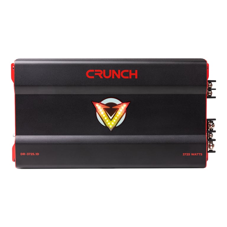 Crunch DR-3725.1D with Belva 4 Gauge Amp Kit Image 3