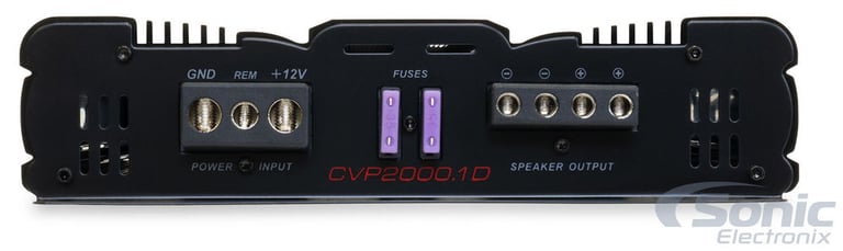 Cerwin Vega CVP2000.1D with Belva 4 Gauge Amp Kit Image 4