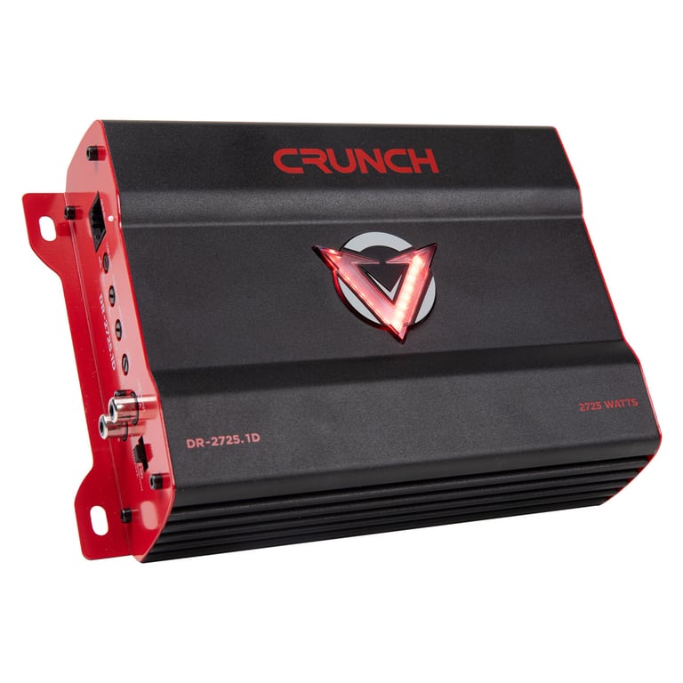 Crunch DR-2725.1D with Belva 4 Gauge Amp Kit Image 2