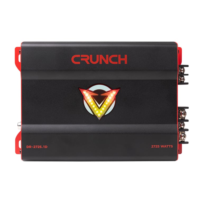 Crunch DR-2725.1D with Belva 4 Gauge Amp Kit Image 3