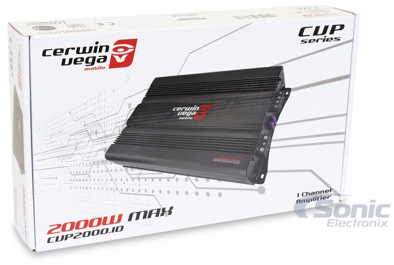 Cerwin Vega CVP2000.1D with Belva 4 Gauge Amp Kit Image 9