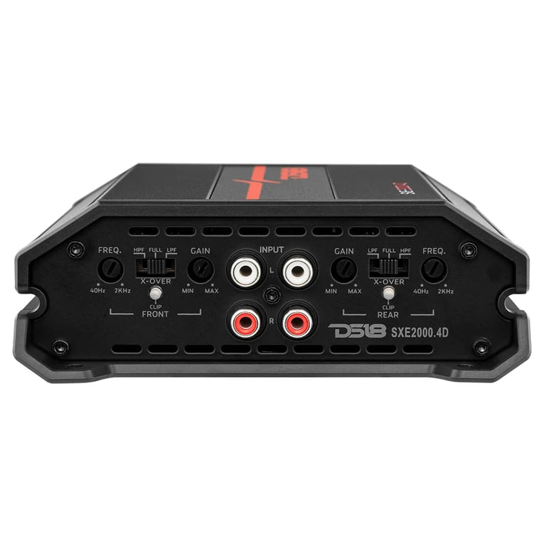 DS18 SXE-2000.4D/BK (Black) with Belva 4 Gauge Amp Kit Image 4