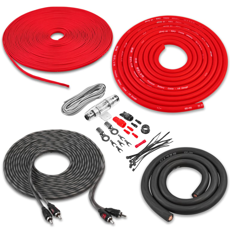 DS18 EXL-P2000X1D with Belva 4 Gauge Amp Kit Image 7