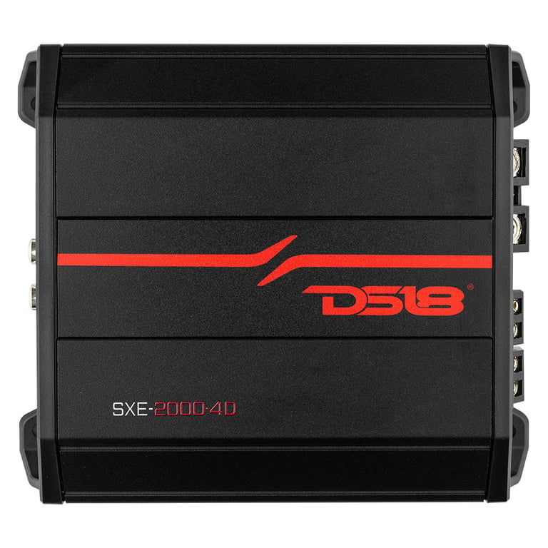 DS18 SXE-2000.4D/BK (Black) with Belva 4 Gauge Amp Kit Image 2