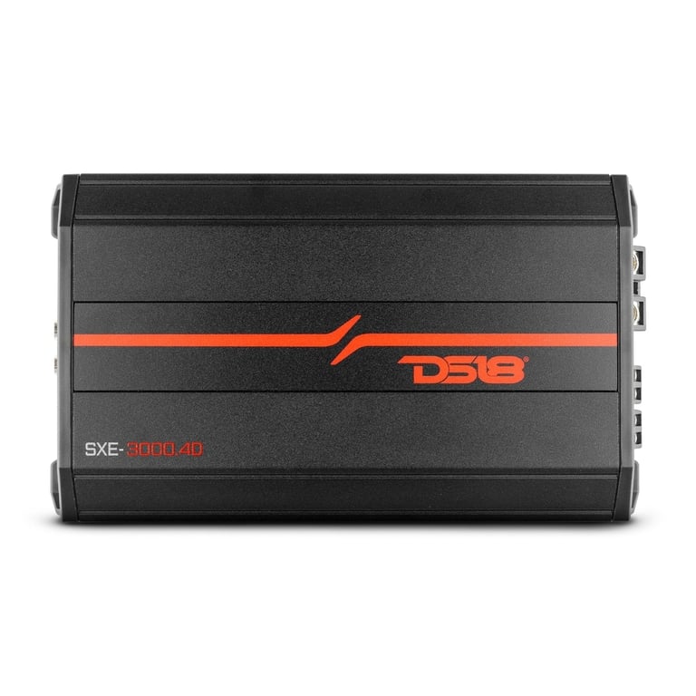 DS18 SXE-3000.4D/BK (Black) with Belva 4 Gauge Amp Kit Image 2