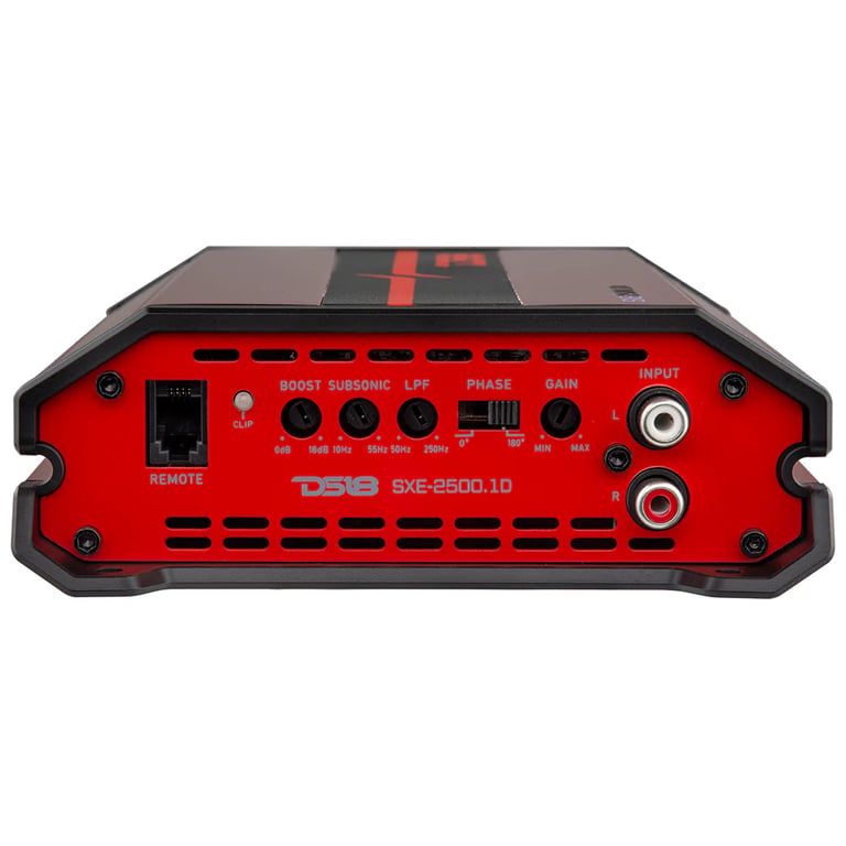 DS18 SXE-2500.1D/RD (Red) with Belva 4 Gauge Amp Kit Image 4