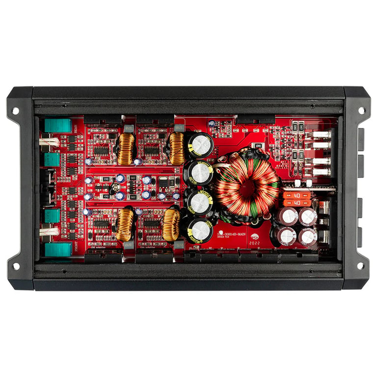 DS18 SXE-3000.4D/BK (Black) with Belva 4 Gauge Amp Kit Image 3