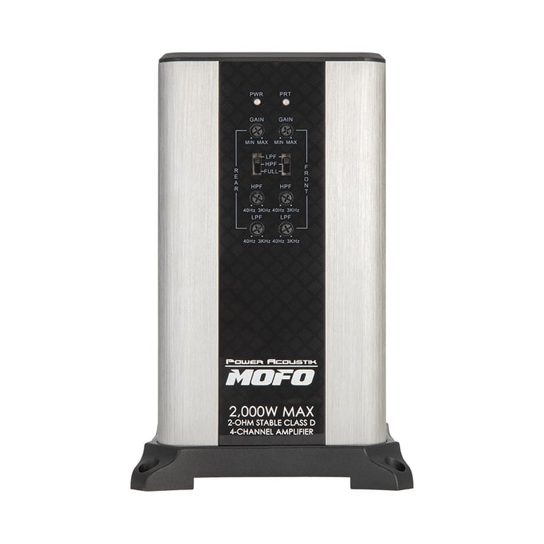 Power Acoustik MOFO4-2KD with Belva 8 Gauge Amp Kit Image 5