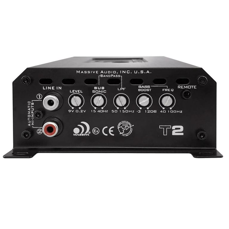 Massive Audio T2 with Belva 8 Gauge Amp Kit Image 5