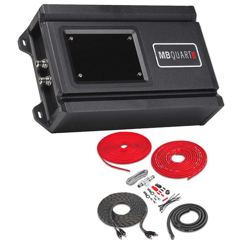 MB Quart RA1-150.2 with Belva 4 Gauge Amp Kit Image 1