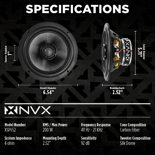 NVX XSP652 with Sound Damping Image 3