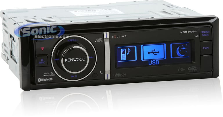Kenwood eXcelon KDC-X994 w/ Auxiliary Cable, iPod Cable, & ASWC Image 2