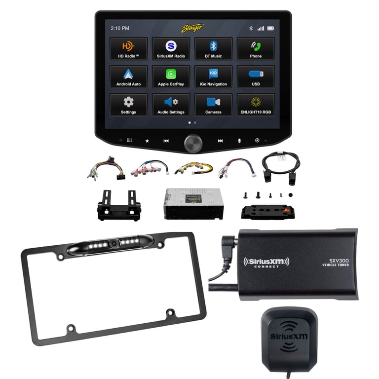 Stinger HORIZON10 IX210 with License Plate Camera + SiriusXM Tuner Image 1
