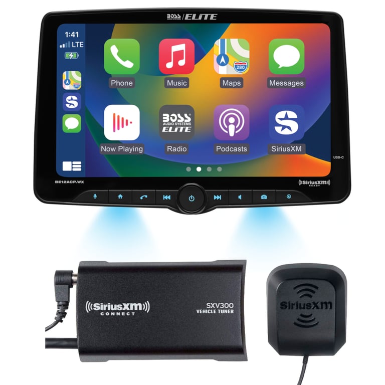 Boss BE12ACP.WX with SiriusXM Tuner Image 1