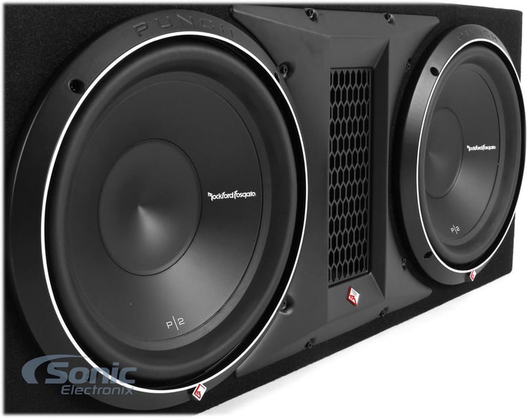 Rockford Fosgate Punch P2-2X12 with Amplifier and Amp Wiring Kit Image 7