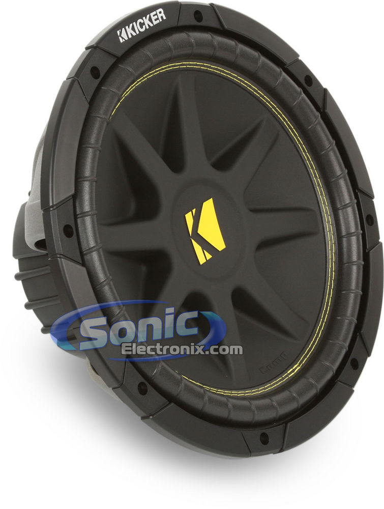 600W Pair of Kicker C124 Subwoofers + Sealed Enclosure Bass Package Image 2