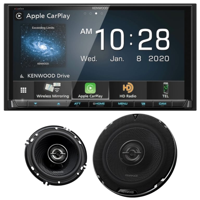 Kenwood eXcelon DMX908S with 6.5" KFC-1698RS Image 1