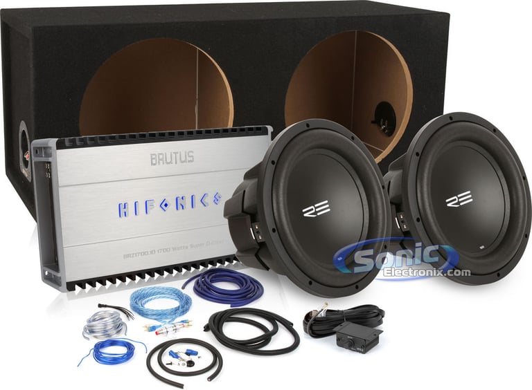 1700W Complete Hifonics + RE Audio Bass Package Image 1