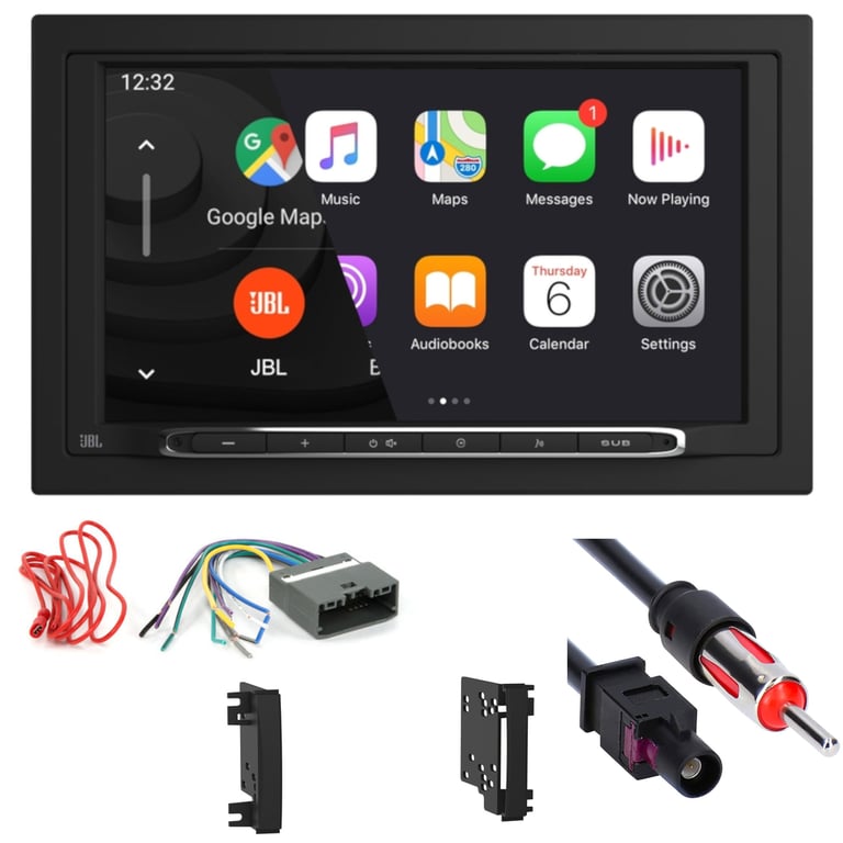 2009-2012 Dodge Ram 1500 JBL Double DIN Wireless Car Stereo Upgrade Image 1